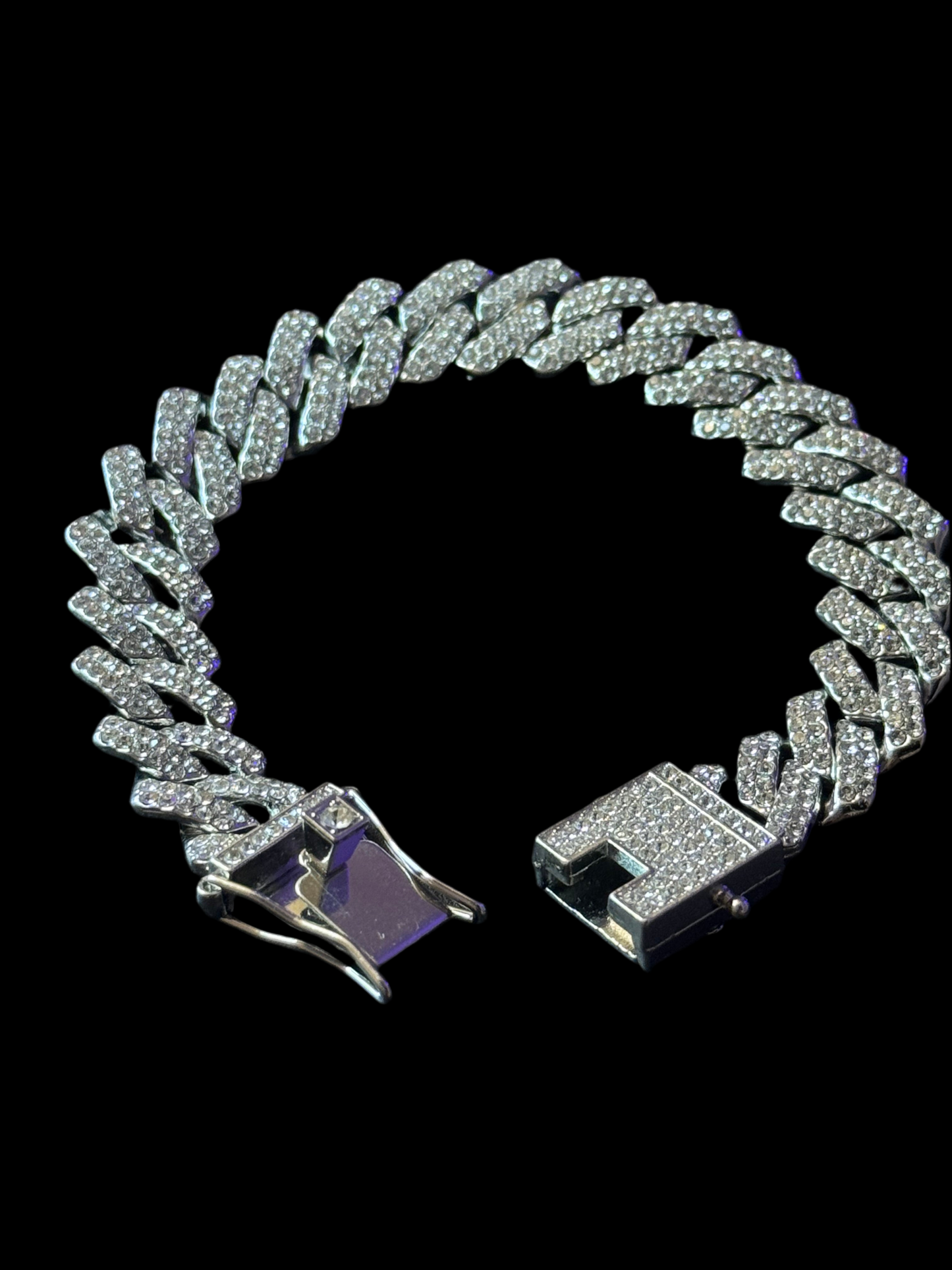ARMBAND „CUBAN W“. Modeschmuck