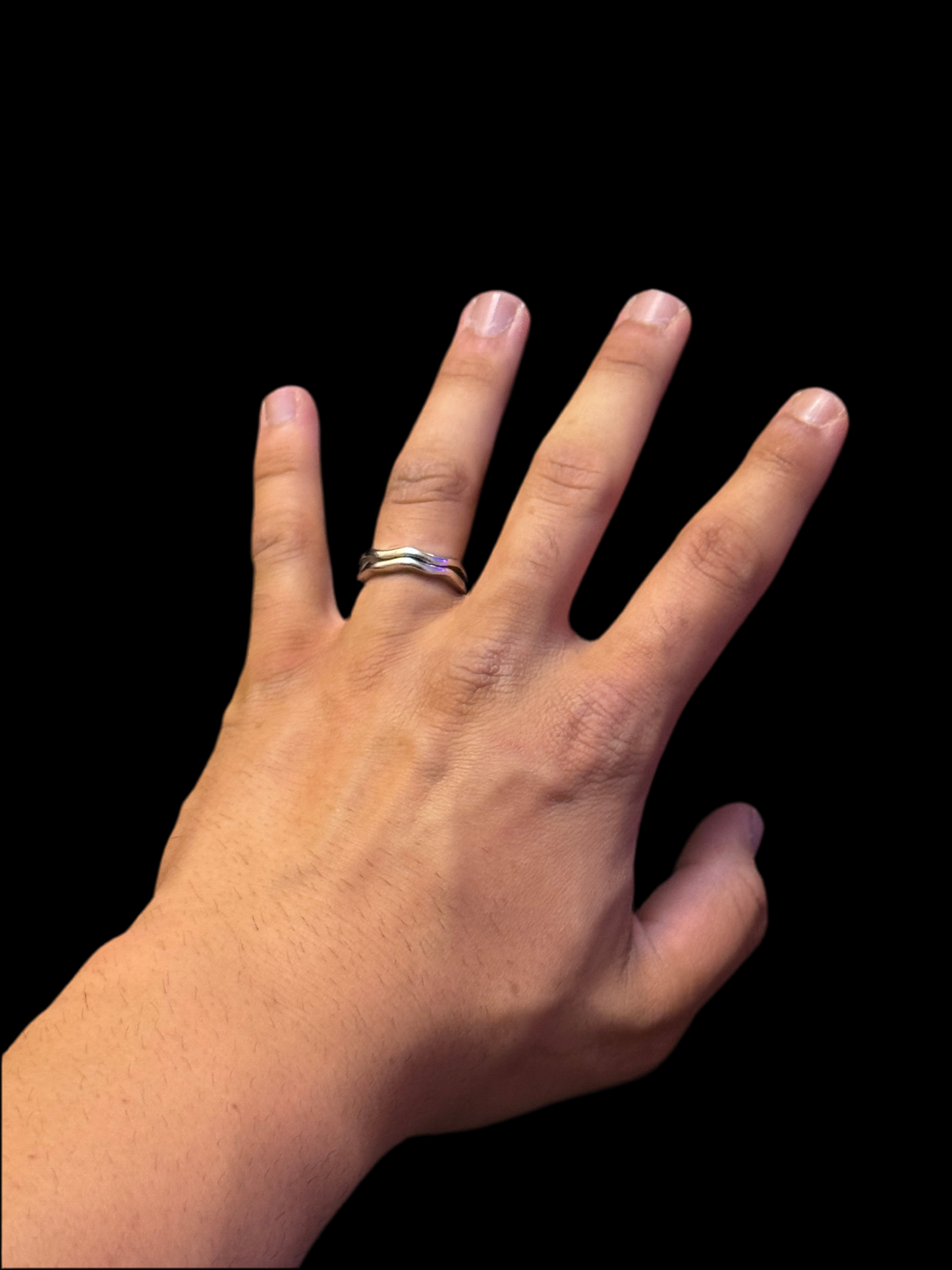 RING „WAVE BUM“. Modeschmuck