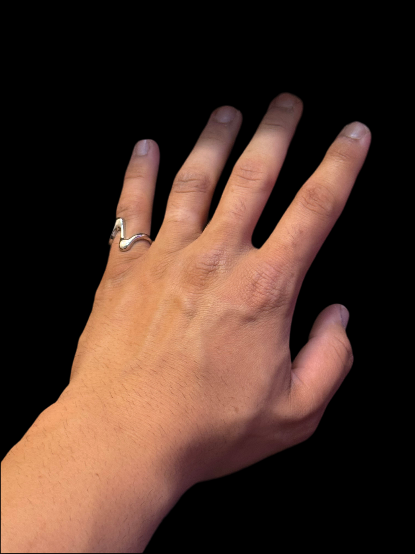 RING „WAVE SPY“. Modeschmuck