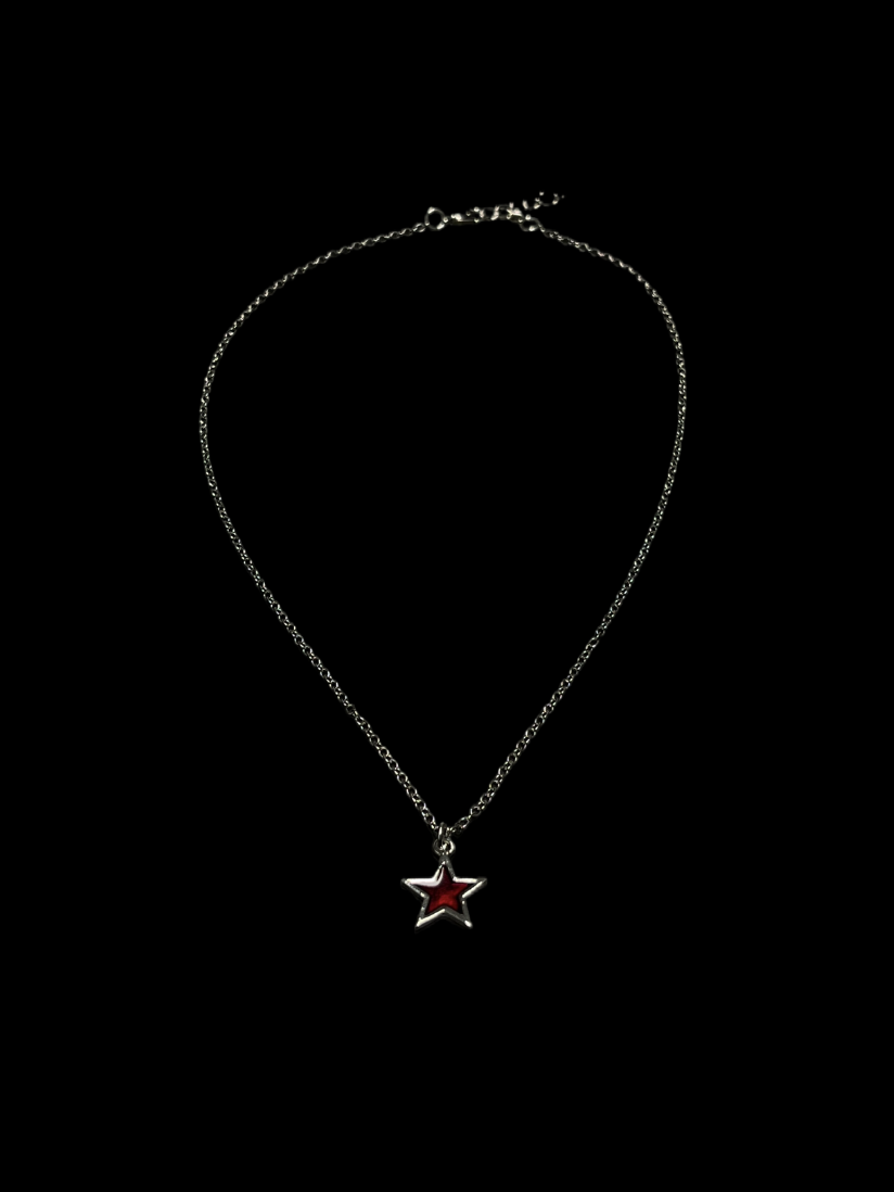 HALSKETTE „RED STAR“. Modeschmuck