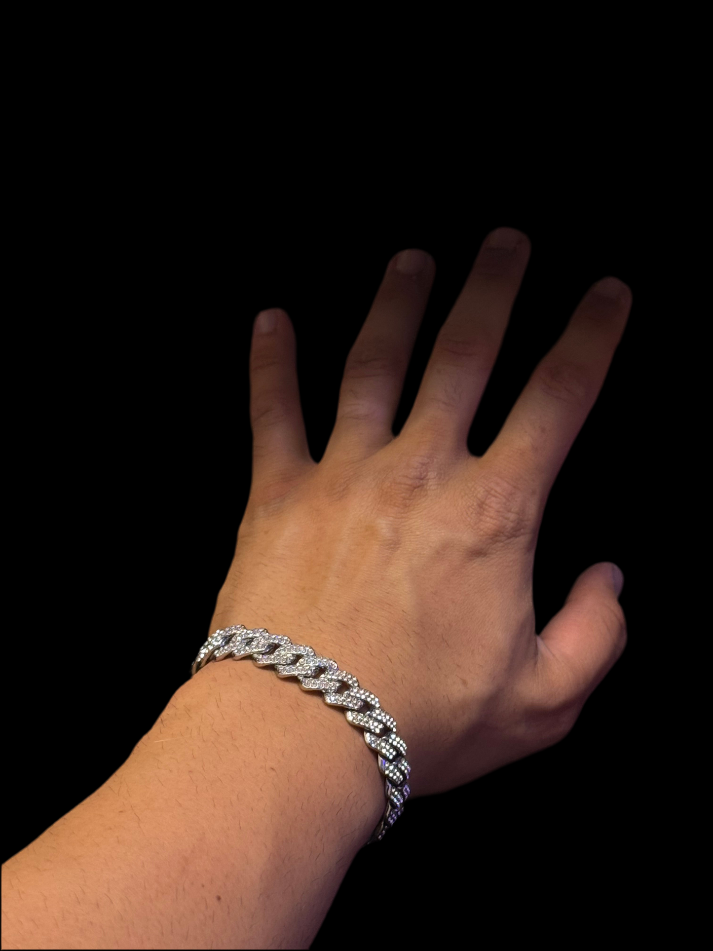 ARMBAND „CUBAN W“. Modeschmuck