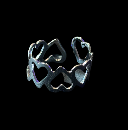 RING „LOVE SHOTS“.                         Edelstahl