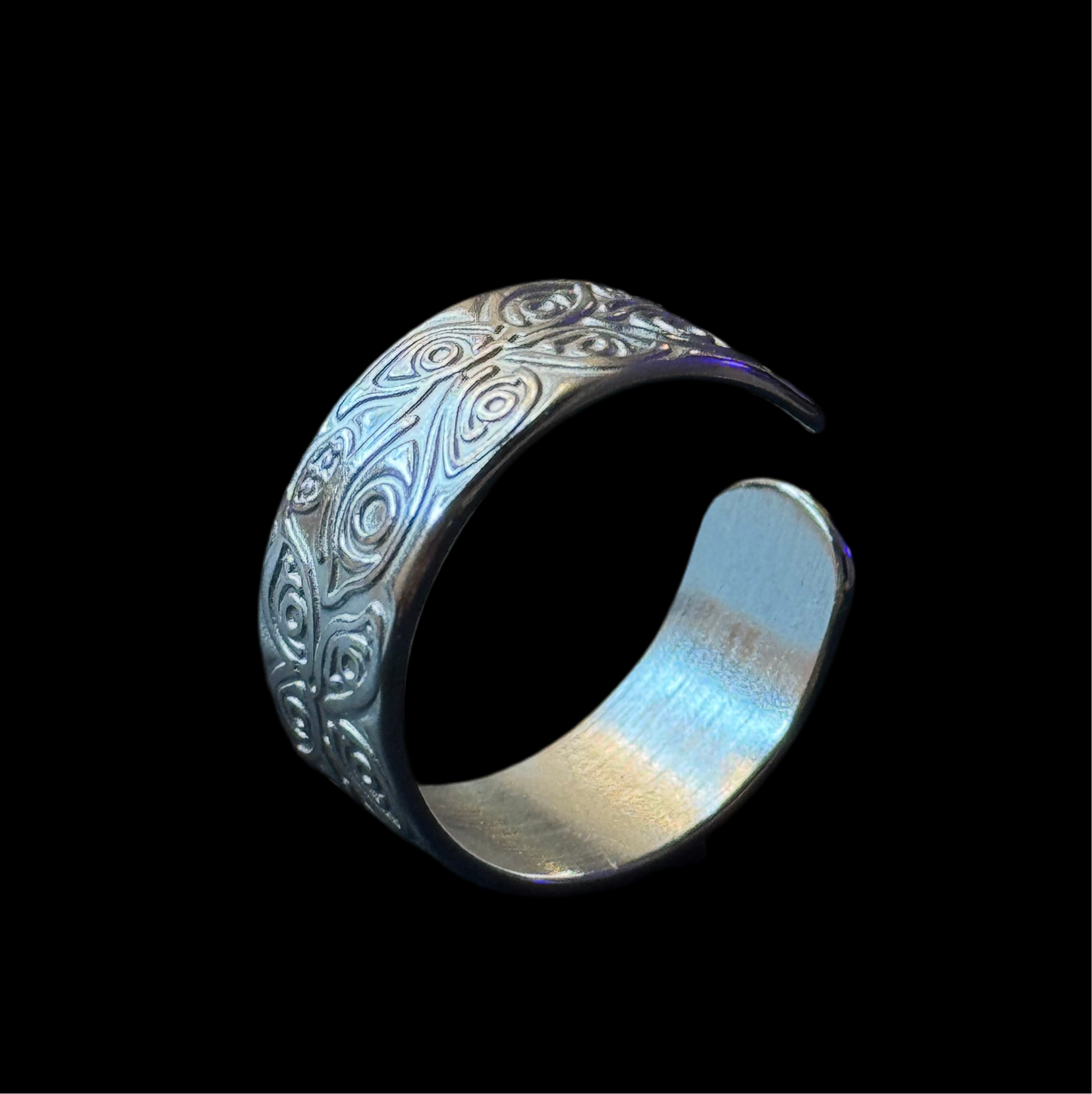 RING „DEVILEYZ“.                               Edelstahl
