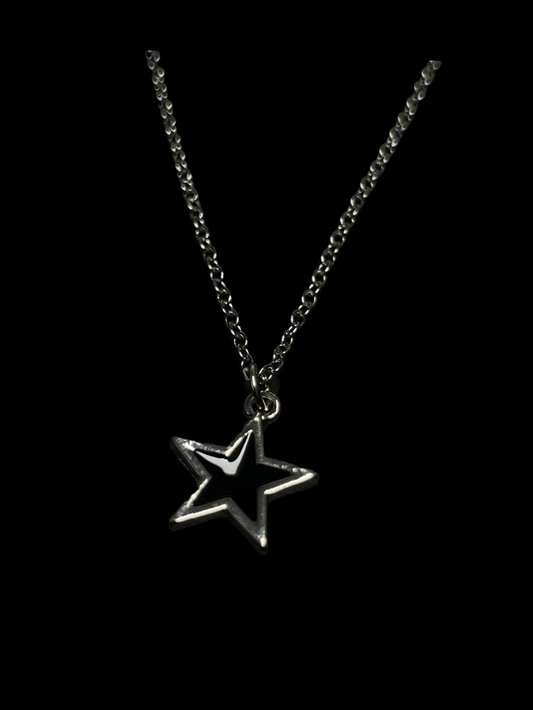 HALSKETTE „BLA STAR“.                   Modeschmuck
