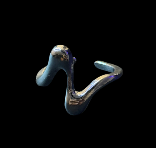 RING „WAVE SPY“.                              Modeschmuck
